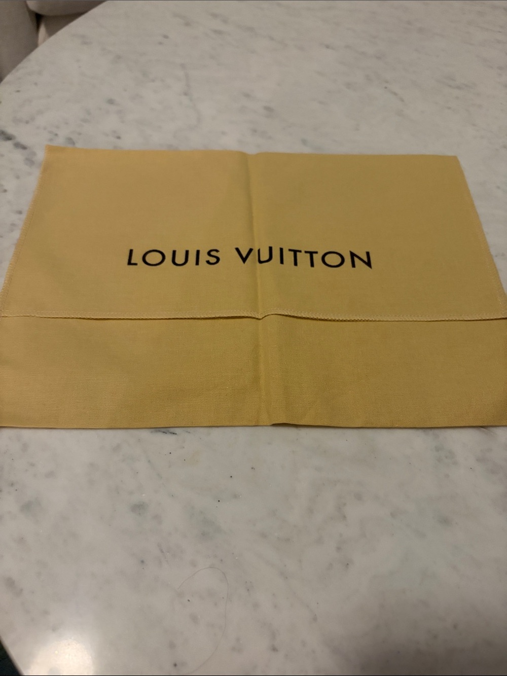 Louis Vuitton Yellow Logo Dust Bag